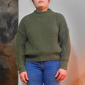 Olive Green Women's Sweater